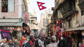 WALKING THE STREETS OF KATHMANDU NEPAL 4K [upl. by Eyoj]