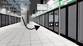 Roblox Delta Line Project  AL train will start at MIL Sidings to APT Skip 4 Station APT to DEX [upl. by Krever27]