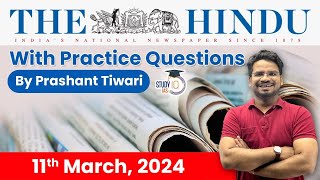 The Hindu Analysis by Prashant Tiwari  11 March  Current Affairs Today  StudyIQ [upl. by Russell]