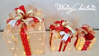 Cajas De Regalo Navideñas paso a pasochristmas gift boxes [upl. by Kelsy472]