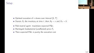 Optimal Execution for N Traders with Transient Price Impact [upl. by Eniarol]