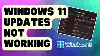 How To Fix Windows 11 Updates Not Working  Wont Install Update  Update Error [upl. by Palma]