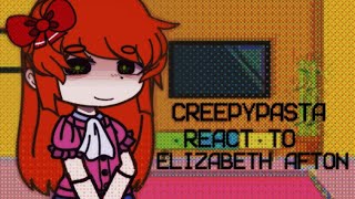 Creepypasta React to Elizabeth Afton  WIP  READ DESC [upl. by Ozzy942]