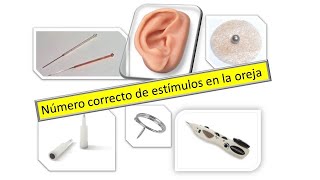 38 Número correcto de estímulos en auriculoterapia Técnicas de auriculoterapia Centro IMG [upl. by Pierette]