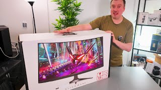 Alienware 4k 32 inch 240hz OLED Gaming Monitor First Look and Setup  AW3225QF [upl. by Chamkis]