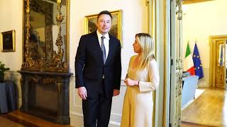 When Elon Musk met with Giorgio Meloni Italy PM  elonmusk giorgiameloni elonmuskinsights [upl. by Beitz]