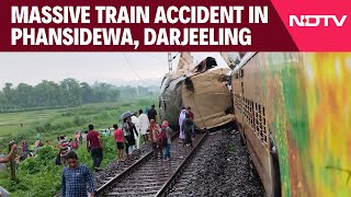 West Bengal Train Accident  Kanchanjunga Express Collides With Goods Train Rescue On [upl. by Asilem]