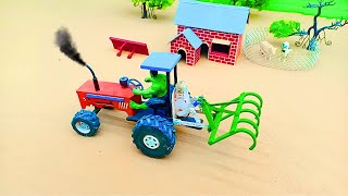 diy tractor plough machine for garlic farming science project  mini diesel engineAcrofter1 [upl. by Akenor640]