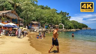 Puerto Vallarta MEXICO 🇲🇽  MISMALOYA BEACH  4K  Walking Tour [upl. by Wenda]