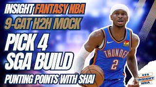 NBA Fantasy Basketball  Mock Draft Pick 4  SGA BUILD [upl. by Acinod]