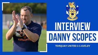 PostMatch Reaction Danny Scopes  Torquay United 11 Aveley [upl. by Iluj]