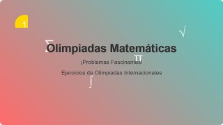 Ejercicios de Olimpiadas de matemáticas fácil [upl. by Kostman395]