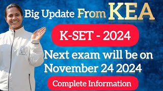 KSET 2024 New update New Notification Released from KEAComplete informationkset2023ksetkset2024 [upl. by Docilla532]