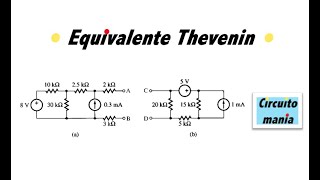 Equivalente Thevenin ejercicios resueltos  Problema de circuitos eléctricos I [upl. by Zendah461]