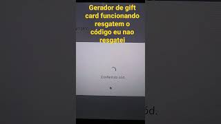 gerador de gift card funcionando tá provado [upl. by Eidde]