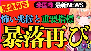 【緊急報告】怖い兆候と重要指標。暴落再び？どうなる今週の米国株。（米国株投資を投資系Vtuberが徹底解説） [upl. by Nosyla]