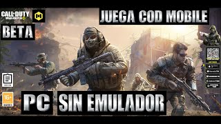 CALL OF DUTY MOBILE En pc quotSIN EMULADORquot Tutorial  Gameplay [upl. by Georgette]