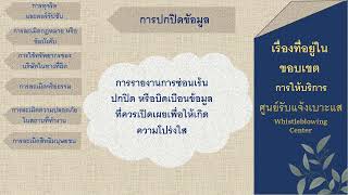 Introduction Whistleblowing System Thai [upl. by Zoeller]