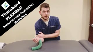 Pronation and Supination of the Forearm Rehab  Theraband Flexbar [upl. by Eveneg139]