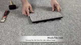 Interlocking Carpet Floor Tiles  Premium Gray [upl. by Ijneb]