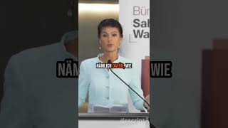 Sahra Wagenknecht zu den Neuwahlen im Februar bsw [upl. by Schwejda519]