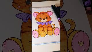 Color with me 🐻 coloringbook drawing coloringmarkers asmrcoloring coloringpages magicmarkers [upl. by Htezzil529]