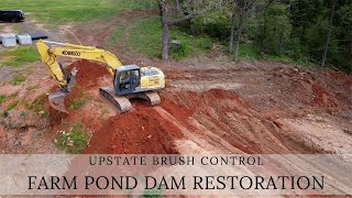 Farm Pond Dam Restoration [upl. by Hgielac]