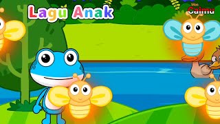 Lagu anak anak  Kunang kunang  Ada kodok rekotok rekotok  kartun lucu [upl. by Maryjo]