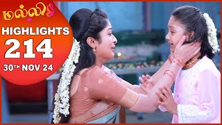 Malli Serial  EP 214 Highlights  30th Nov 2024  Nikitha  Vijay  Saregama TV Shows Tamil [upl. by Rind30]