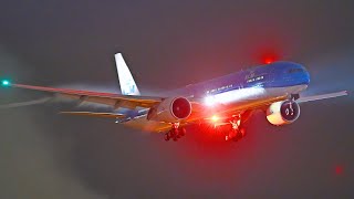 SPECTACULAR NIGHT PLANESPOTTING At Schiphol Airport  55 MINS Of Pure Aviation [upl. by Genesia]