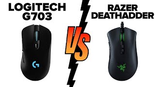 Logitech G703 Lightspeed HERO vs Razer DeathAdder V2 Pro  Which Mouse is Better [upl. by Adnowal581]