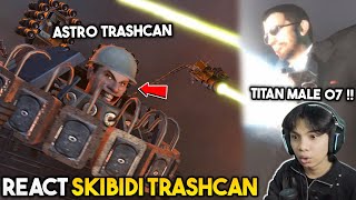 React SKIBIDI TRASHCAN   TERNYATA SERU JUGA YA [upl. by Asirac290]