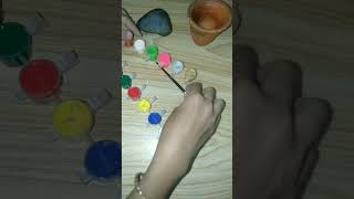 paint on stone artdrawing stoneart shortvideo shorts [upl. by Jecon]