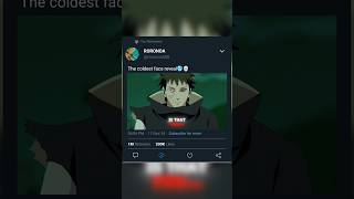 One of the coldest face reveal in anime verse🥶💀 anime edit obito shorts [upl. by Kora]