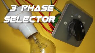 How to do 3 Phase selector wiring connection in Urdu and Hindi [upl. by Ury]