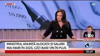 Alocații și salarii mai mari în 2025 Câți bani vor primi românii în plus [upl. by Timofei]