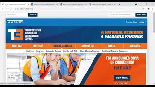 Registering and Enrolling in AASHTO TC3 Courses [upl. by Dorolice551]