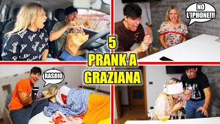 5 SCHERZI ASSURDI ALLA MIA RAGAZZA GRAZIANA E IMPAZZITA [upl. by Nodnal]