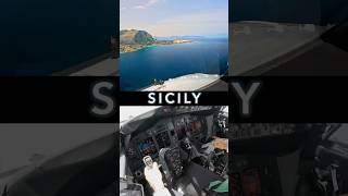 Sicily Palermo Landing Boeing 737 [upl. by Meda661]