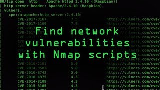 Find Network Vulnerabilities with Nmap Scripts Tutorial [upl. by Tertia]