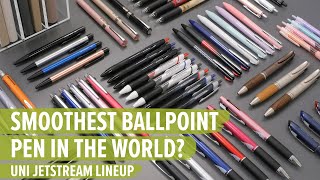 The Smoothest Ballpoint Pen in the World Uni Jetstream Lineup [upl. by Sremlahc267]