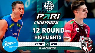 Zenit vs ASK  HIGHLIGHTS  12 Round  Pari SuperLeague 2025 [upl. by Arikahc234]