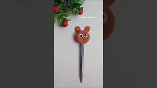 Easy kids craft 😱shorts viralvideo trending amaira youtubeshorts viralshorts penciltopper yt [upl. by Yenwat]