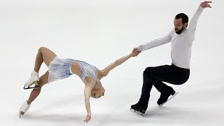 CainGribble and LeDuc break pairs short program record at US Championships  NBC Sports [upl. by Yonita]