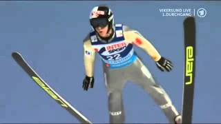 Anders Fannemel Vikersund 2012 2445m Deutsch [upl. by Aniuqahs]