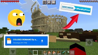 Mapa de Coliseo Romano para Minecraft PE 117 directo a mediafireAMADO16 [upl. by Yuria]