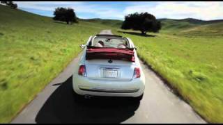 North American Fiat 500C drops its top no sound [upl. by May896]