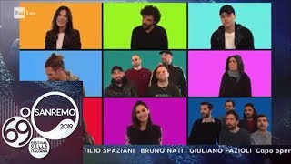 Sanremo 2019  Tutti cantano Poppoppoppò sigla finale [upl. by Narah541]