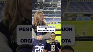 PENN STATE VS OREGON QUESTIONS shorts football collegefootball college bigtenchampionship cbs [upl. by Zahara]