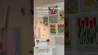 DIY Desk Calendar  Downloadable File on my channel 🌈✂️✨ deskcalendar canva philippines uk [upl. by Navar]